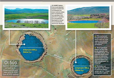 Λίμνες από μετεωρίτες τα Ζερέλια Αλμυρού στο Βόλο