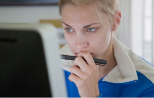 Woman-at-computer