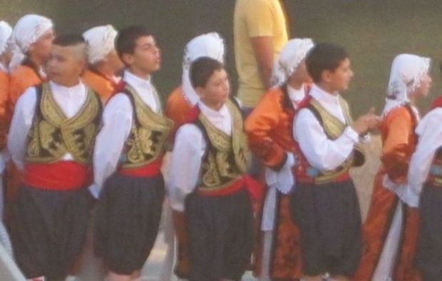 Turkish Cypriot children in traditional clothes